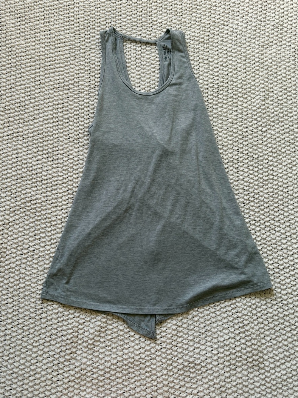 Athleta Gray Racerback A-Line Tank